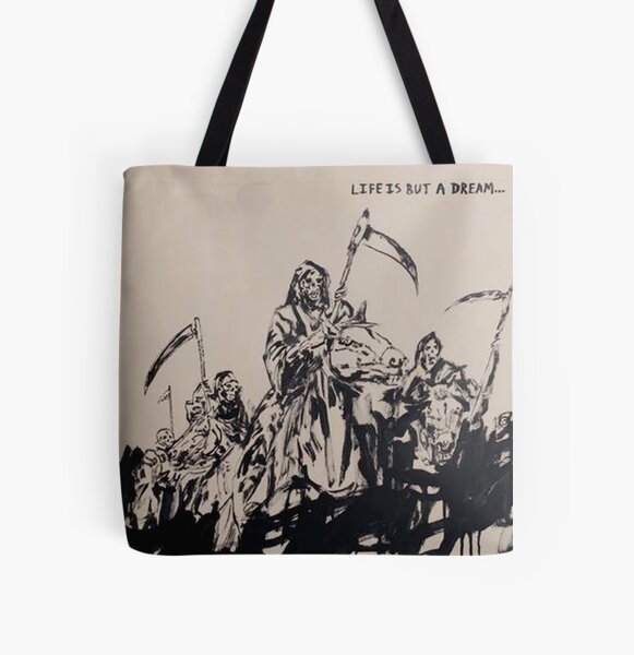Skeleton Reaper Life Is But A Dream All Over Print Tote Bag RB3010 product Offical avenged-sevenfold Merch