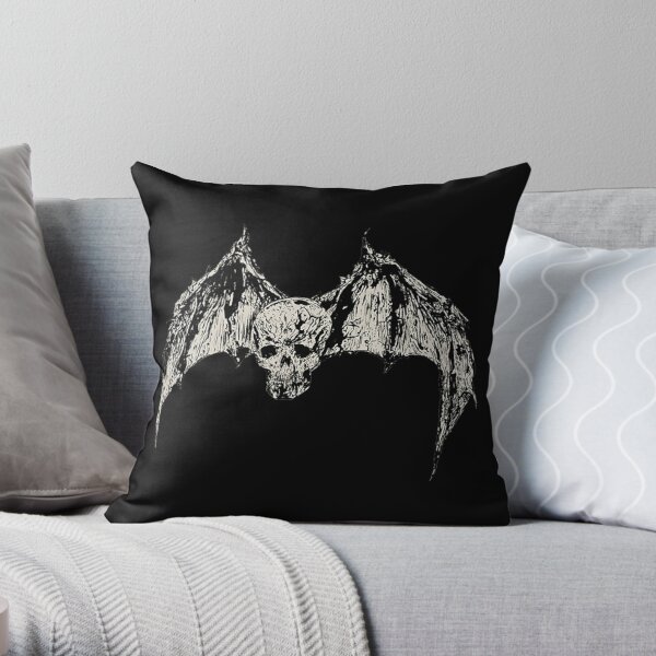 Bat Skull Throw Pillow RB3010 product Offical avenged-sevenfold Merch